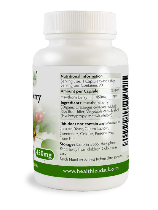 Hawthorn Berry 450mg x 90 capsules