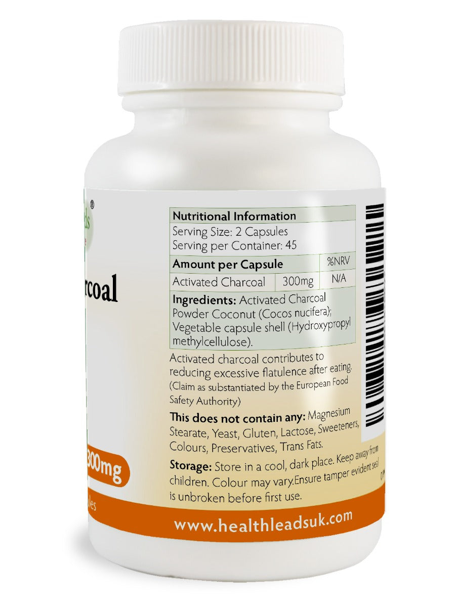 Activated Charcoal 300mg x 90 capsules