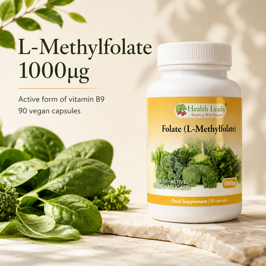 Folate (L-Methylfolate) 1000μg x 90 capsules