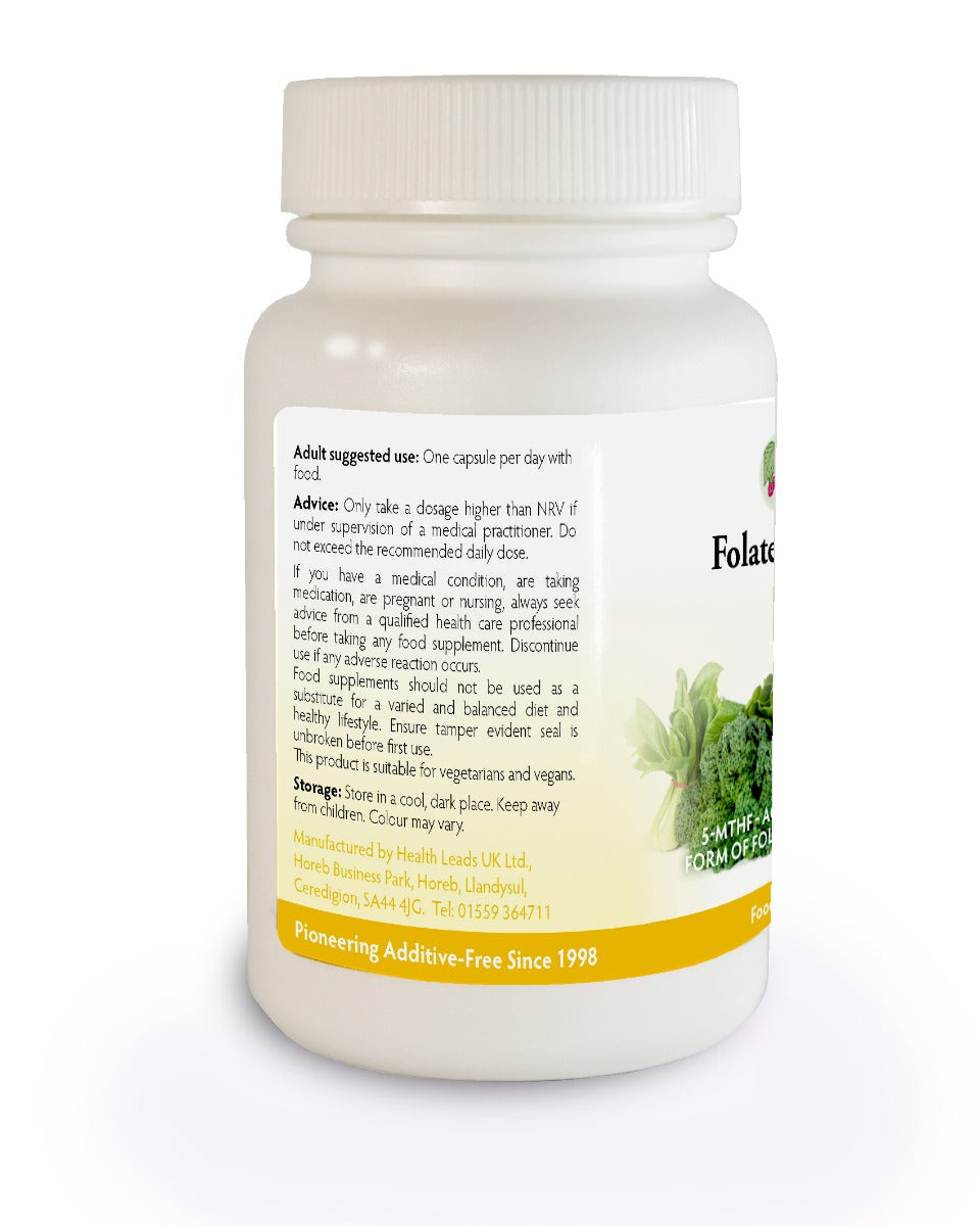 Folate (L-Methylfolate) 400µg x 90 capsules