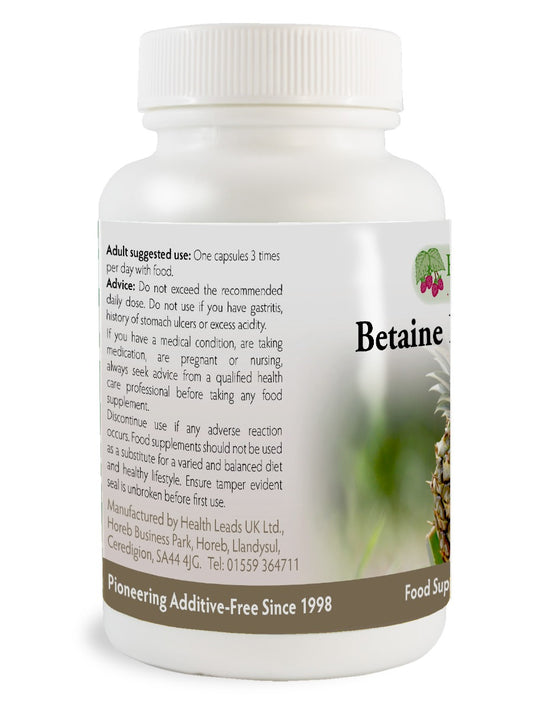 Betaine Hydrochloride 500mg x 90 capsules