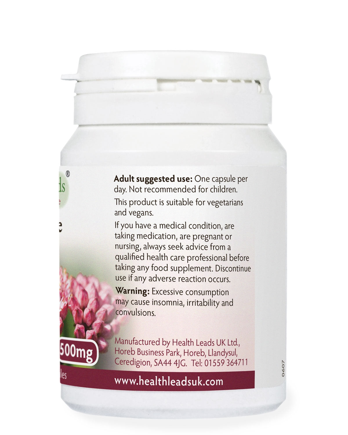 L-Ornithine 500mg x 50 capsules