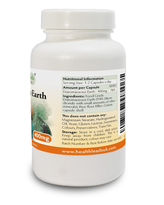 Diatomaceous Earth 400mg x 100 capsules