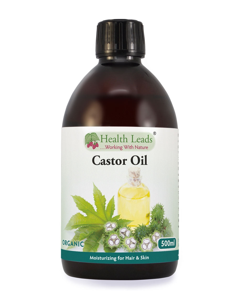 Castor Oil (Organic, Cold-Pressed)
