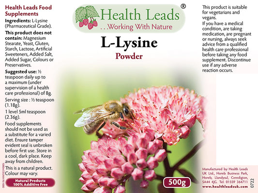 L-Lysine Pharmaceutical Grade Powder 500g