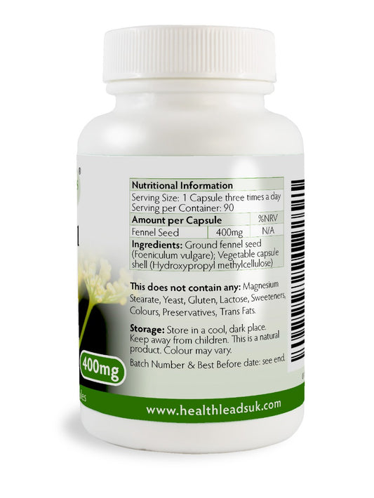Fennel Seed 400mg x 90 capsules