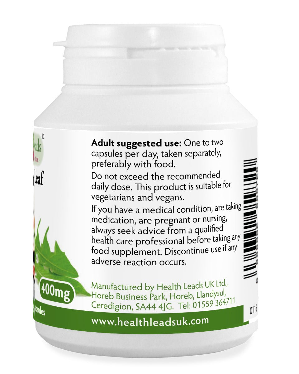 Dandelion Leaf 400mg x 90 capsules