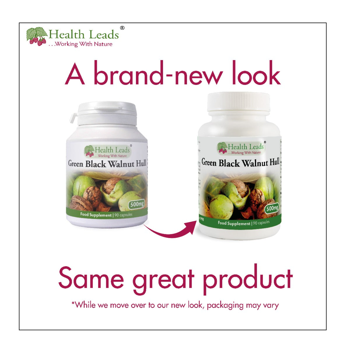Green Black Walnut Hull 500mg x 90 vegetarian capsules