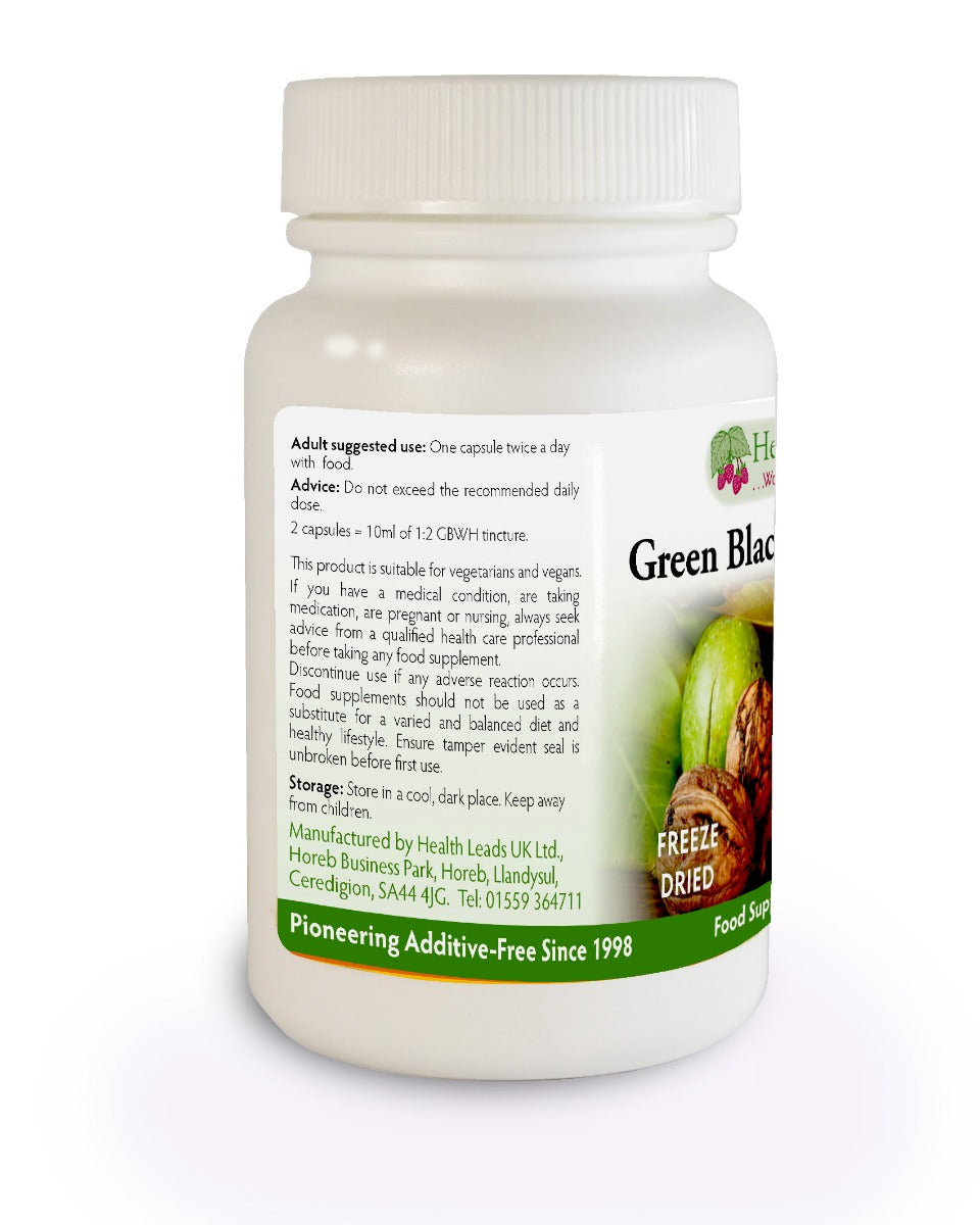 Green Black Walnut Hull (Freeze Dried) 330mg x 50 capsules