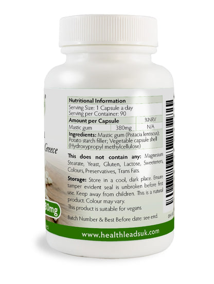 Mastic Gum 380mg Capsules