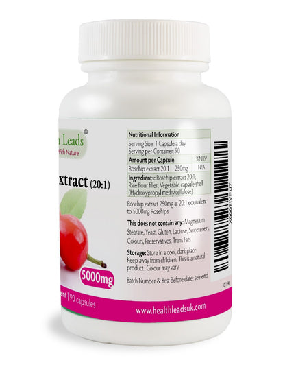 Rosehip Extract 20:1 5000mg x 90 capsules