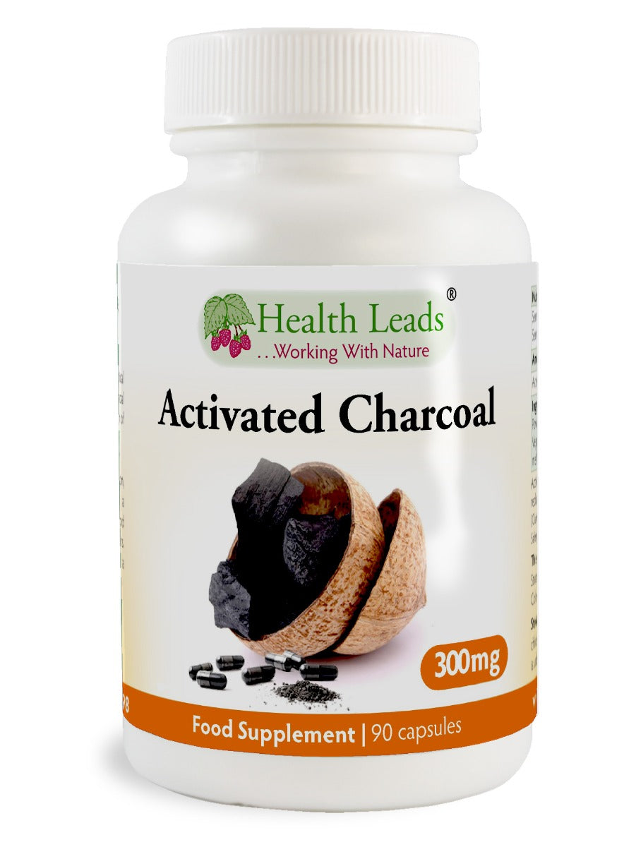 Health Leads UK Activated Charcoal 300mg capsules and Activated Charcoal Powder 200g
