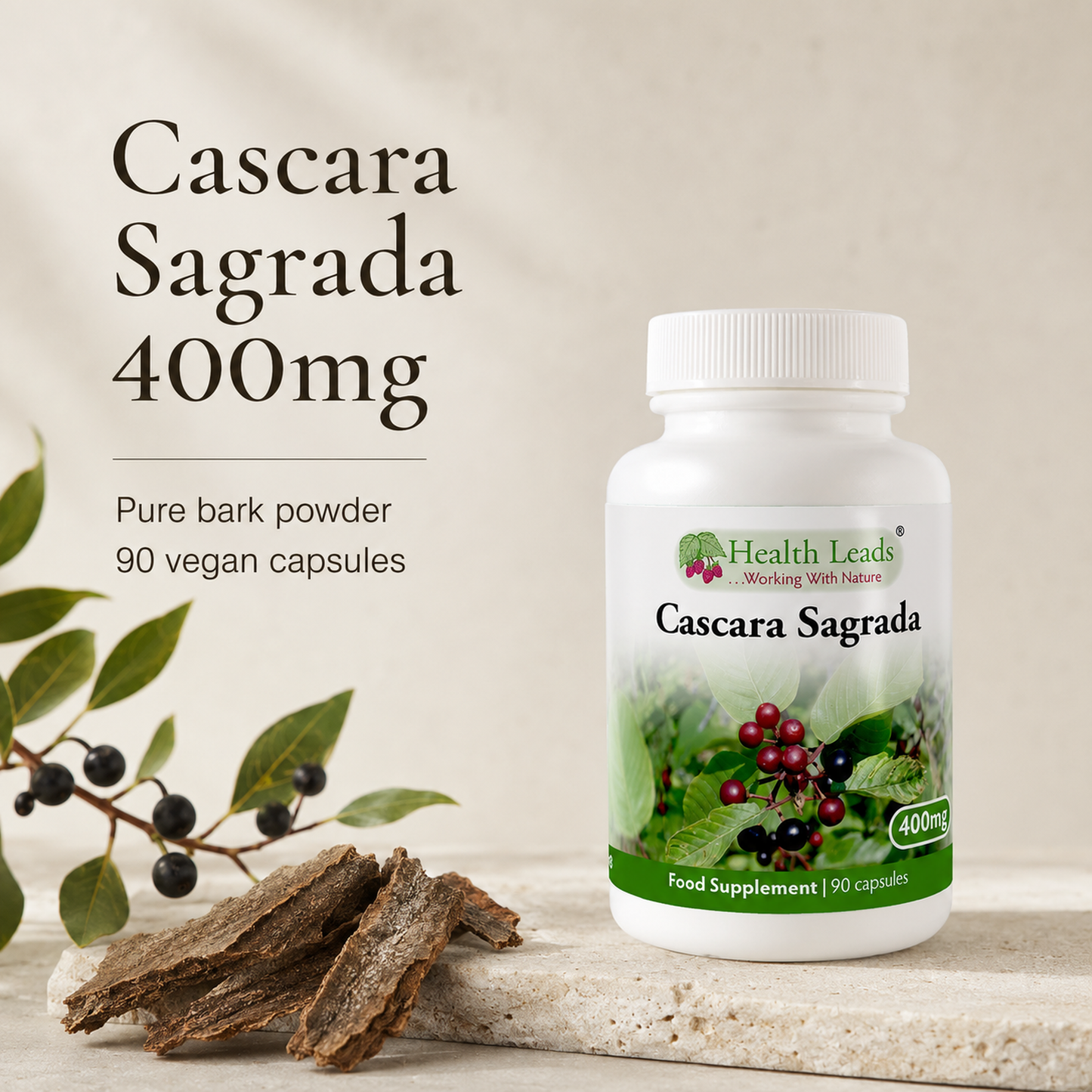 Cascara Sagrada 400mg x 90 capsules