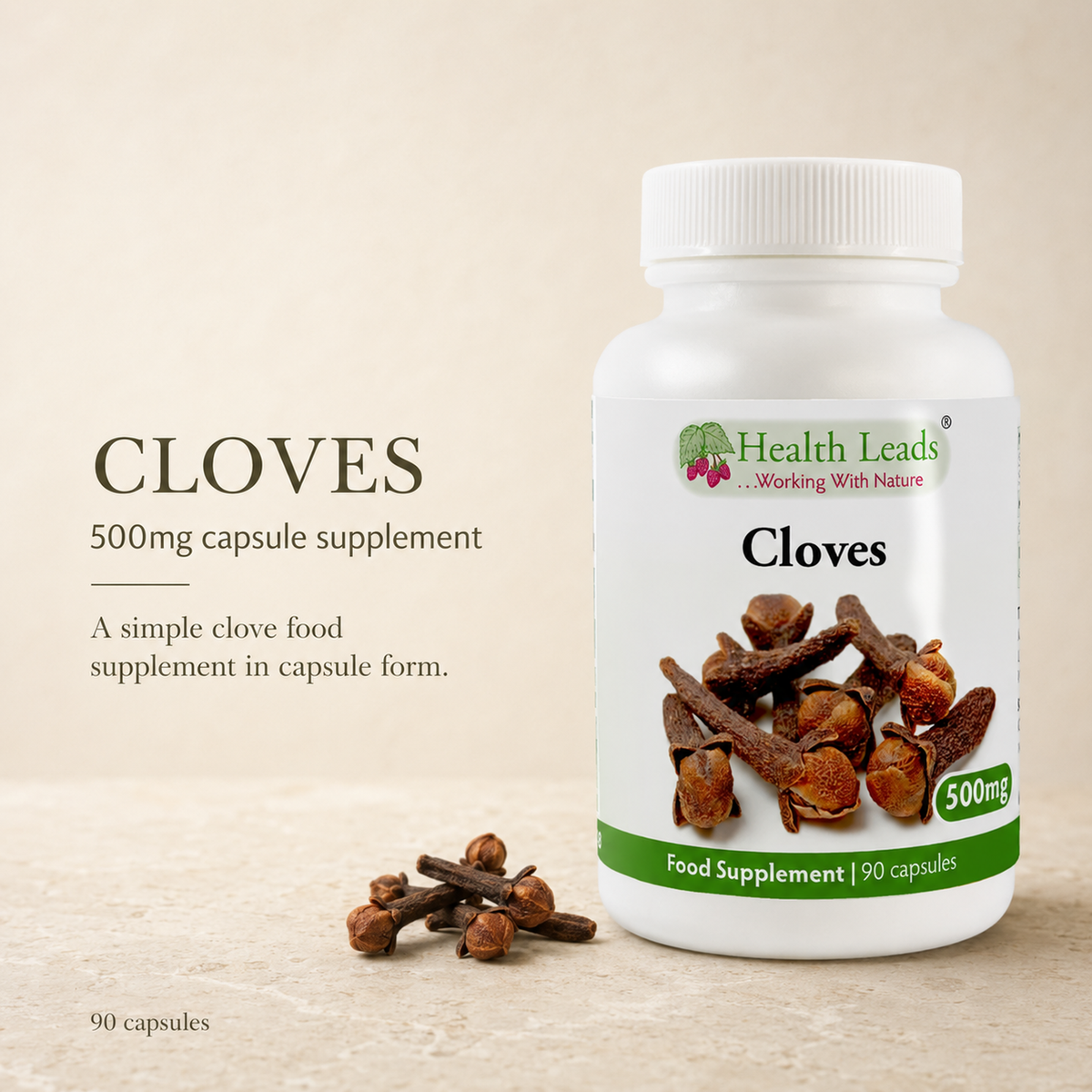 Cloves 500mg x 90 gelatin capsules