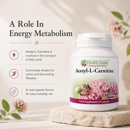 Acetyl-L-Carnitine 500mg x 90 capsules