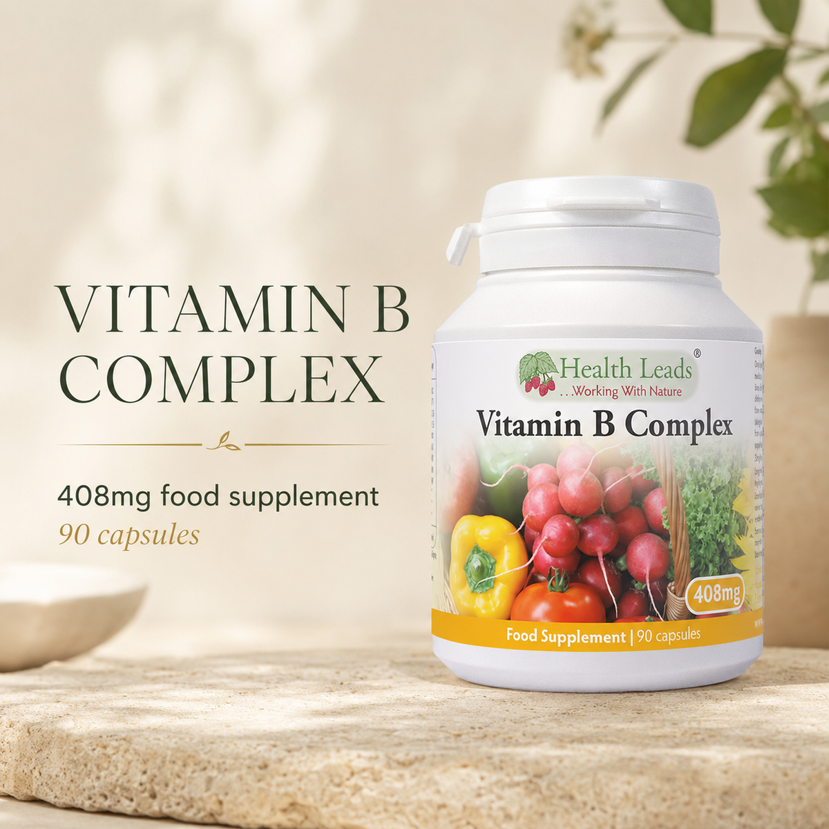 Vitamin B Complex 408mg x 90 capsules