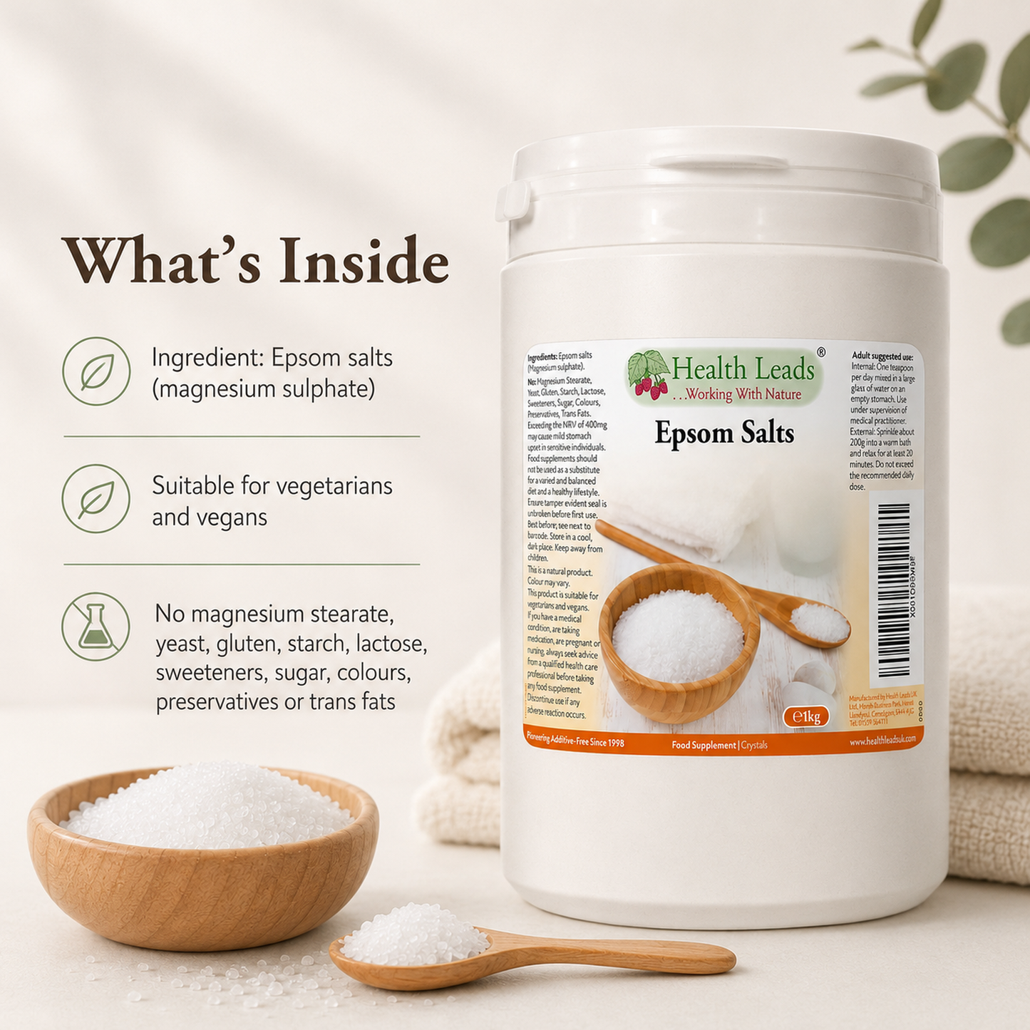 Epsom Salts (Food Grade) 1kg