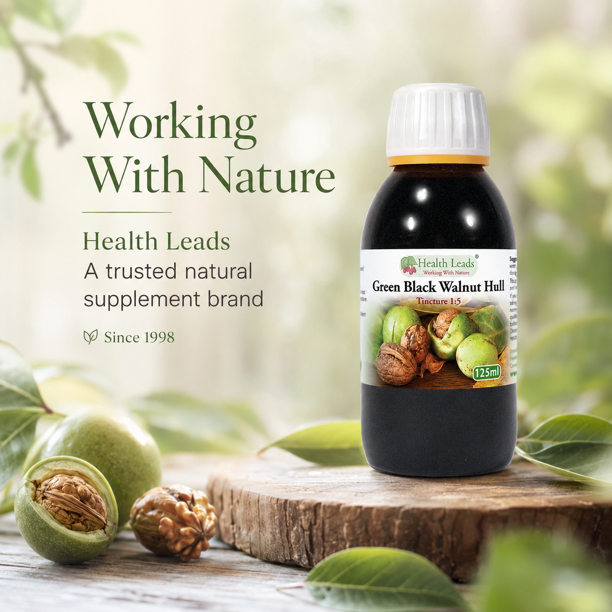 Green Black Walnut Hull 1:5 Tincture 125ml