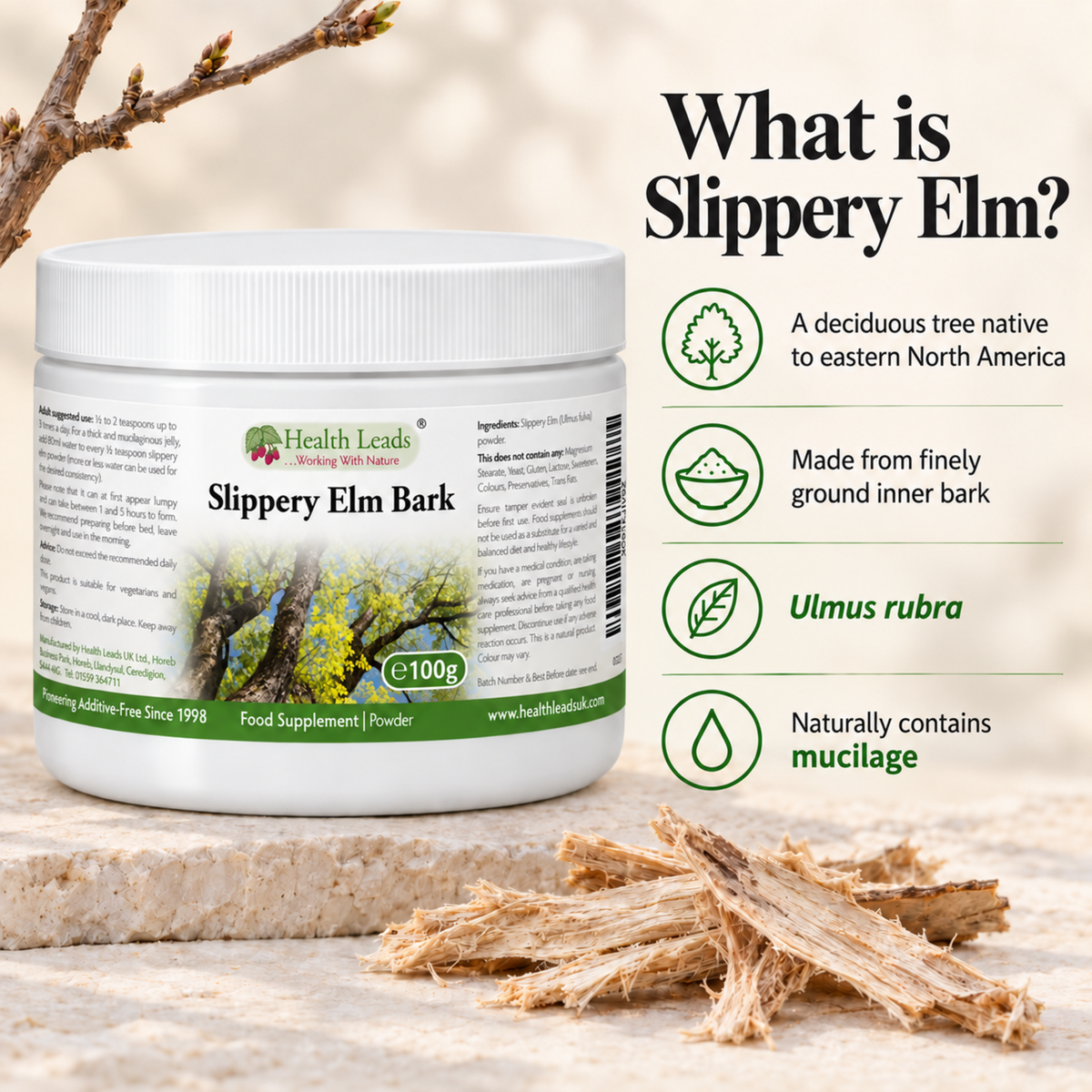 Slippery Elm Powder 100g