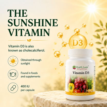 Vitamin D3 (Cholecalciferol) x 90 capsules