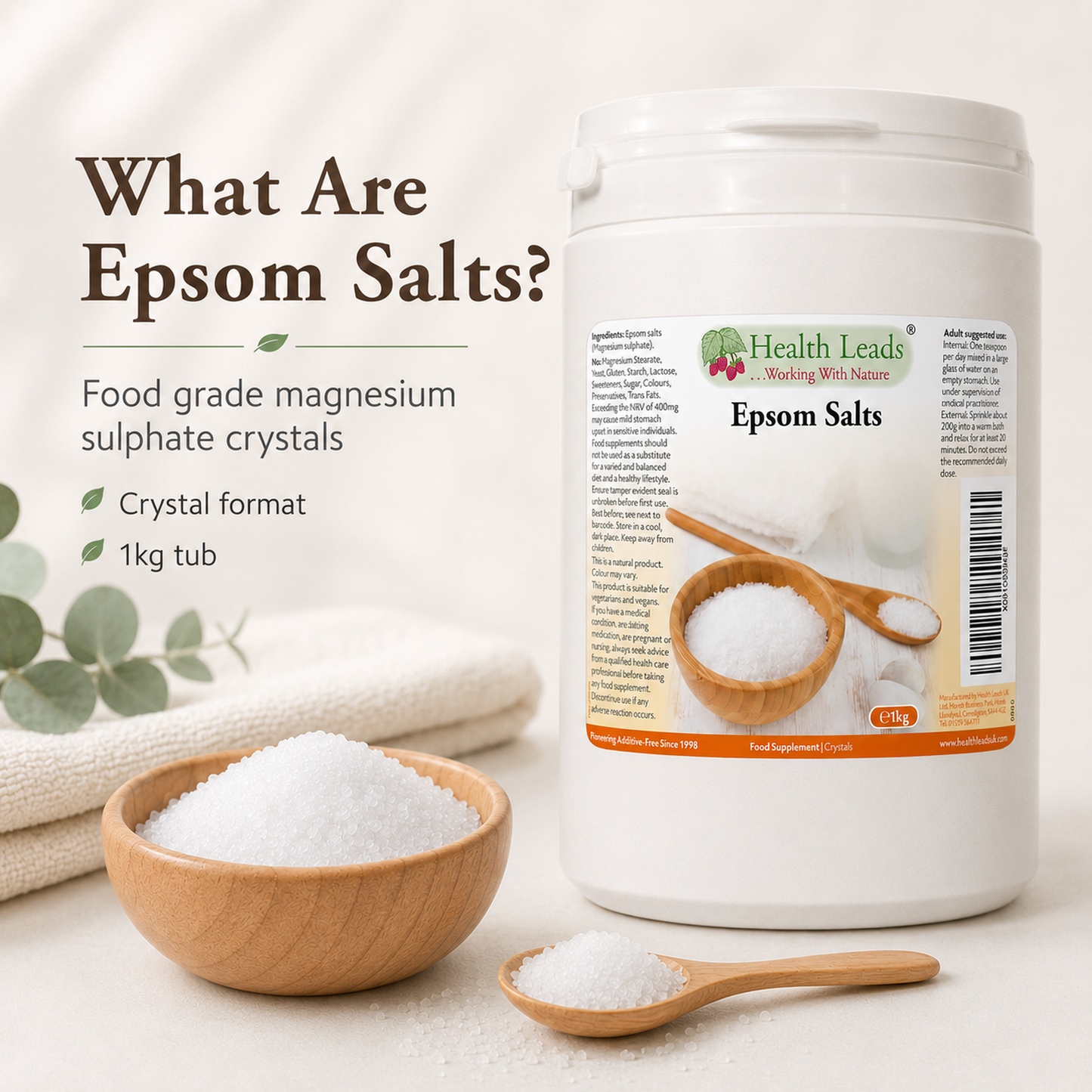 Epsom Salts (Food Grade) 1kg