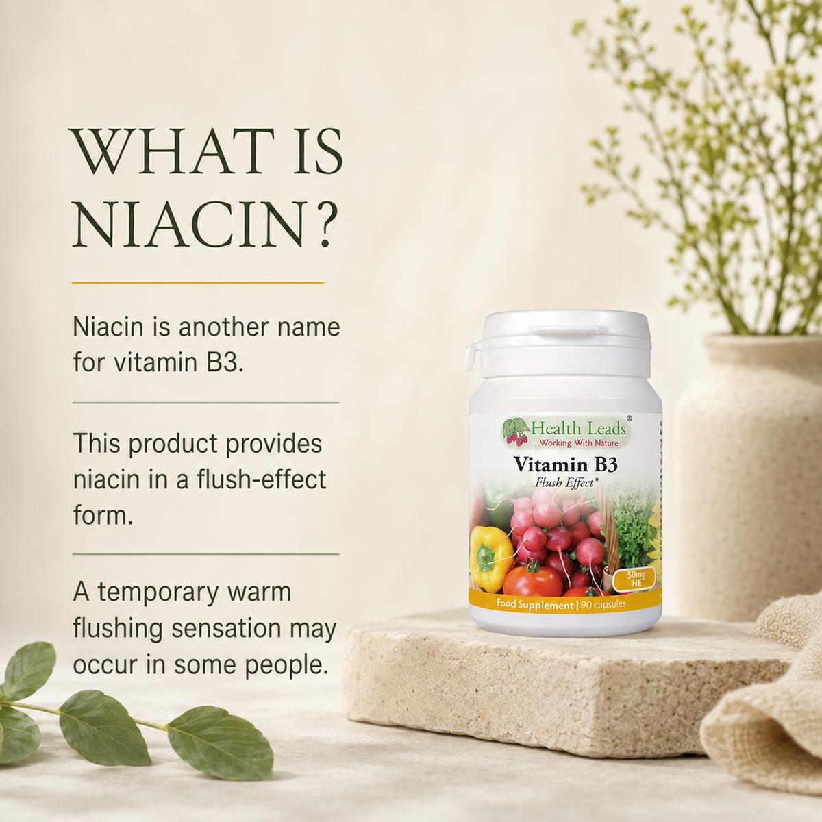 Vitamin B3 (Niacin) 50mg NE