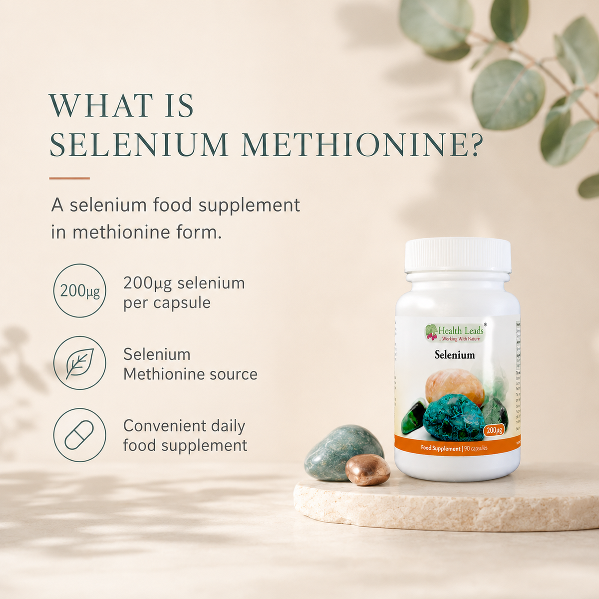 Selenium 200mcg (Selenium Methionine) x 90 capsules