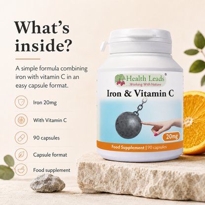 Iron & Vitamin C 20mg capsules