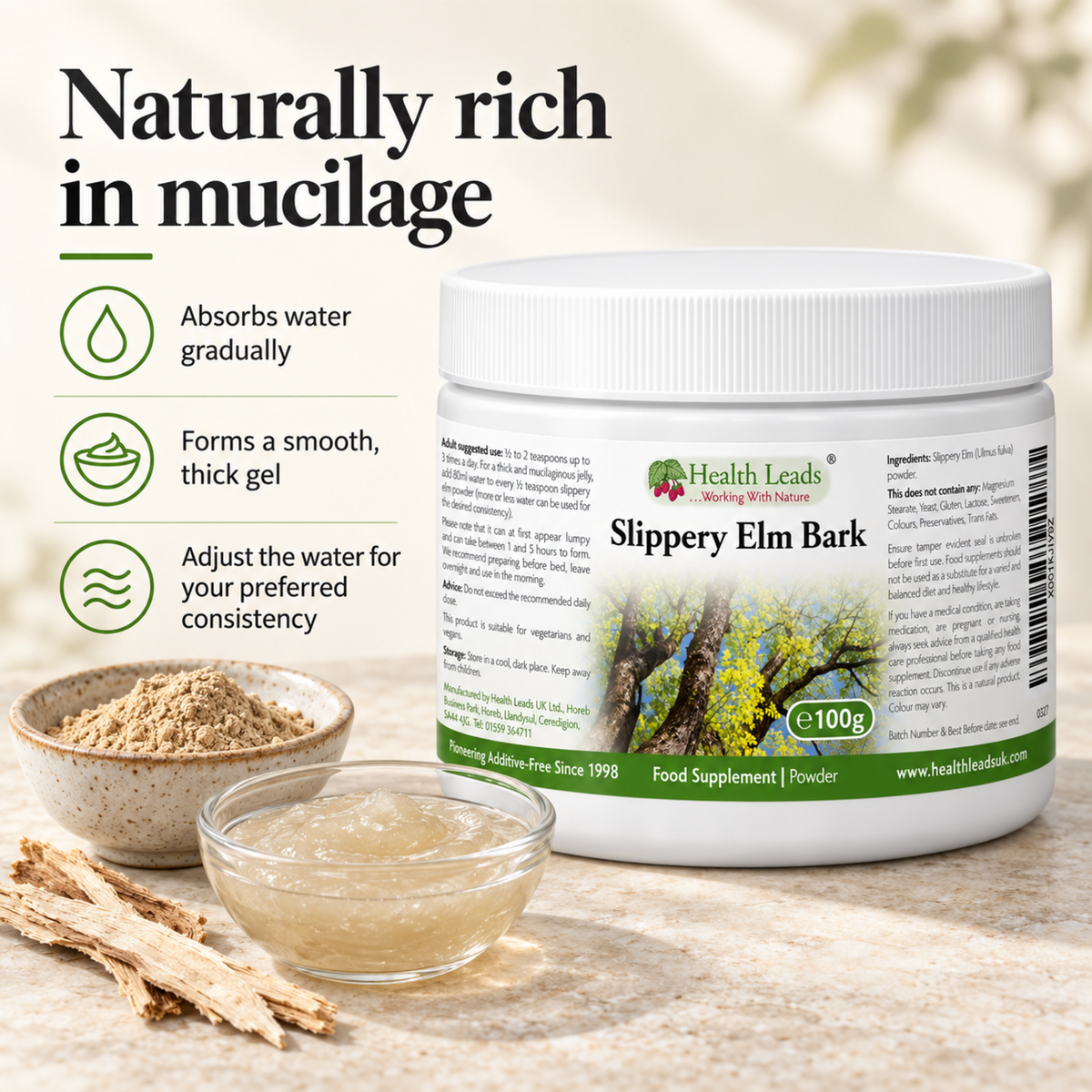 Slippery Elm Powder 100g