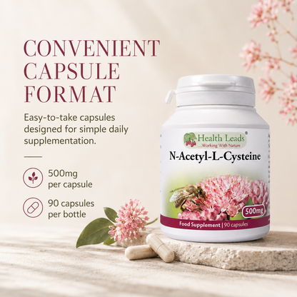 N-Acetyl-L-Cysteine 500mg x 90 capsules