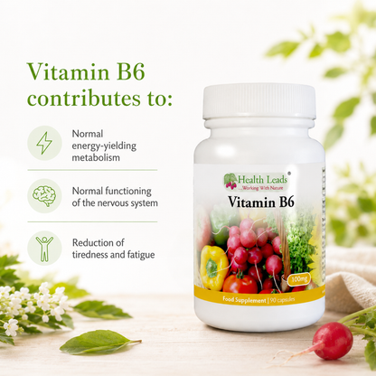 Vitamin B6 (Pyridoxine) 100mg x 90 capsules