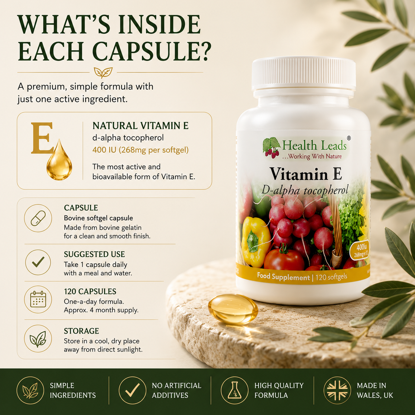 Vitamin E 400iu x 120 capsules