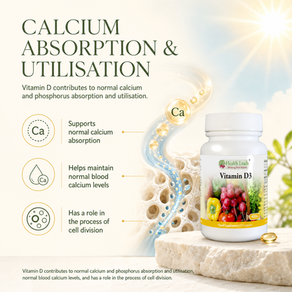 Vitamin D3 (Cholecalciferol) x 90 capsules
