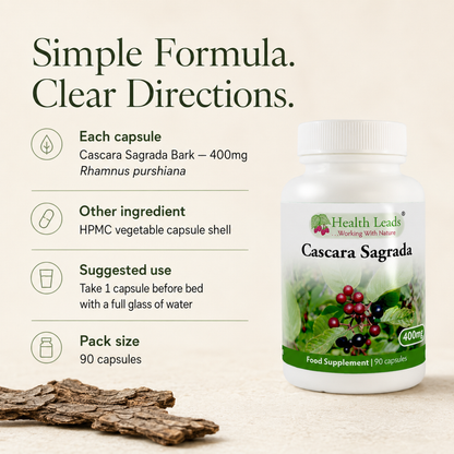 Cascara Sagrada 400mg x 90 capsules