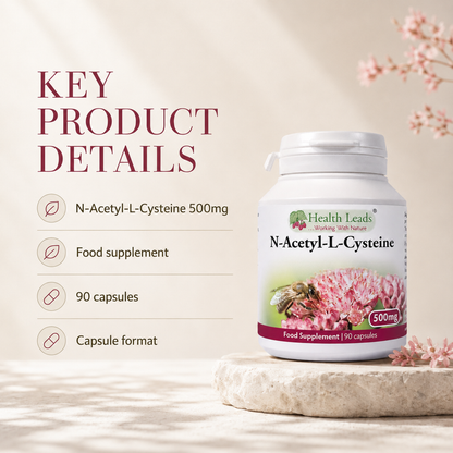N-Acetyl-L-Cysteine 500mg x 90 capsules