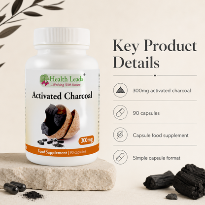 Activated Charcoal 300mg x 90 capsules