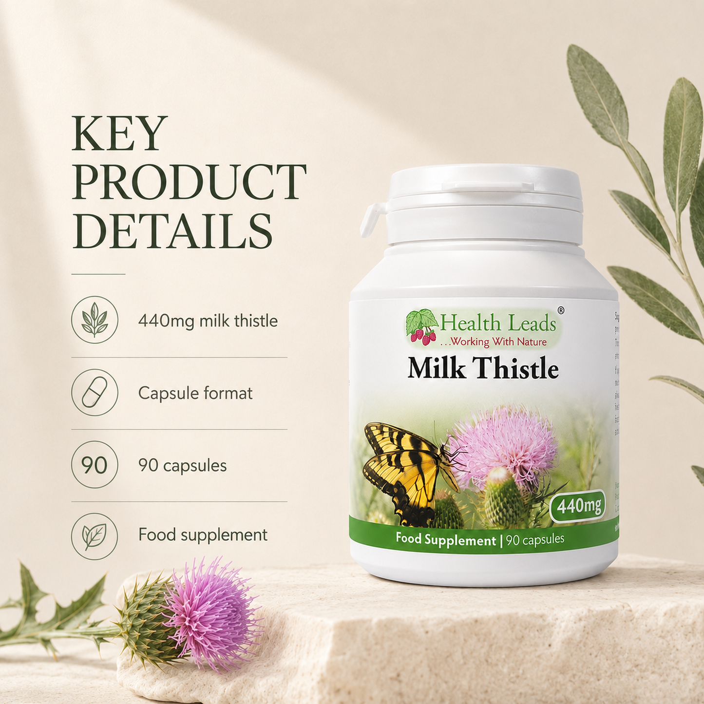 Milk Thistle 440mg x 90 capsules