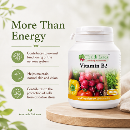 Vitamin B2 (Riboflavin) 100mg x 90 capsules
