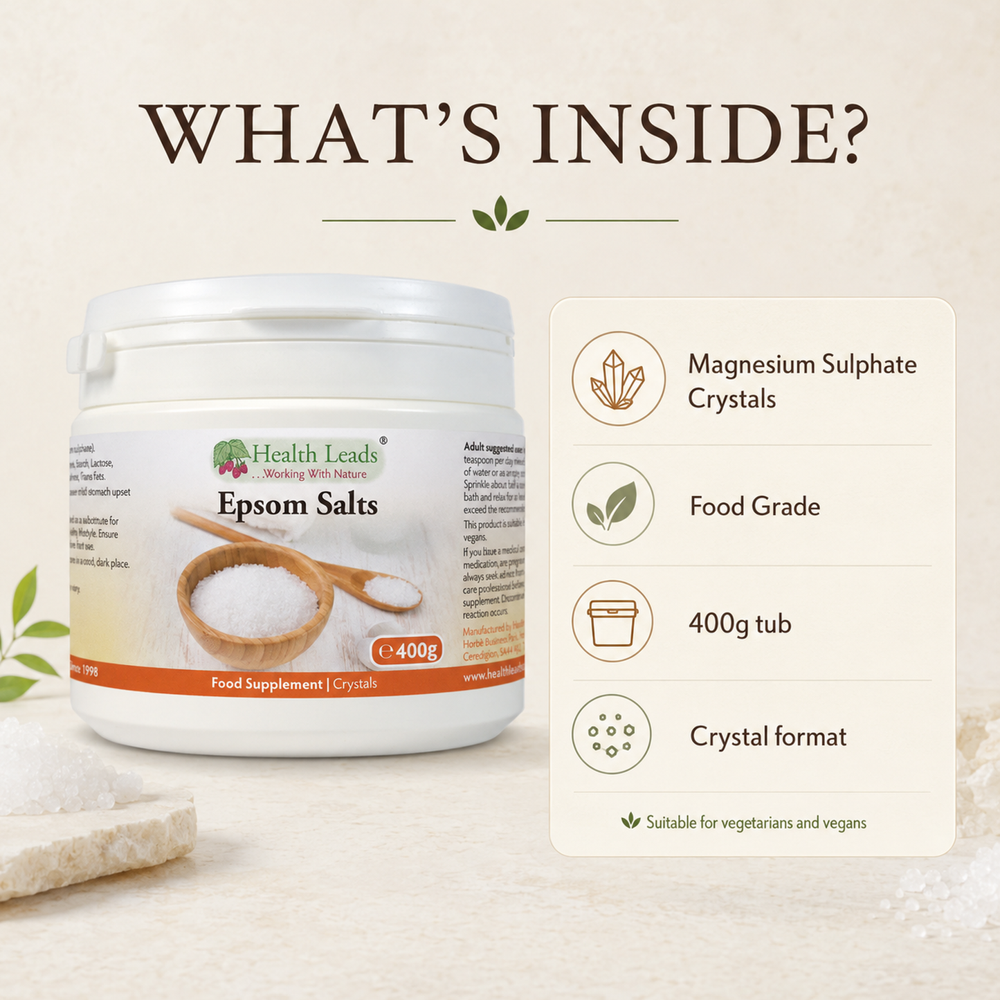 Epsom Salts (Food Grade) 400g