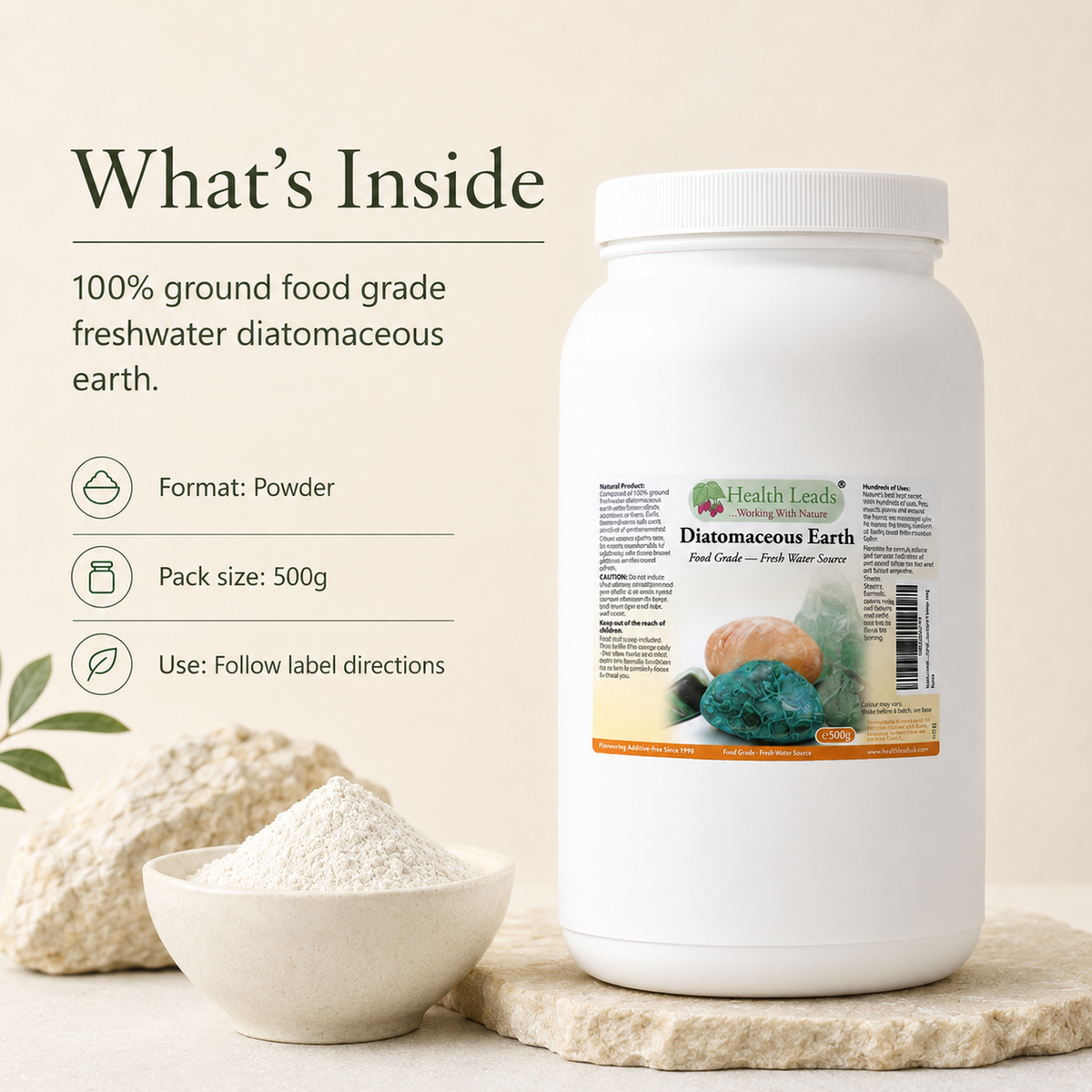 Diatomaceous Earth Powder 500g