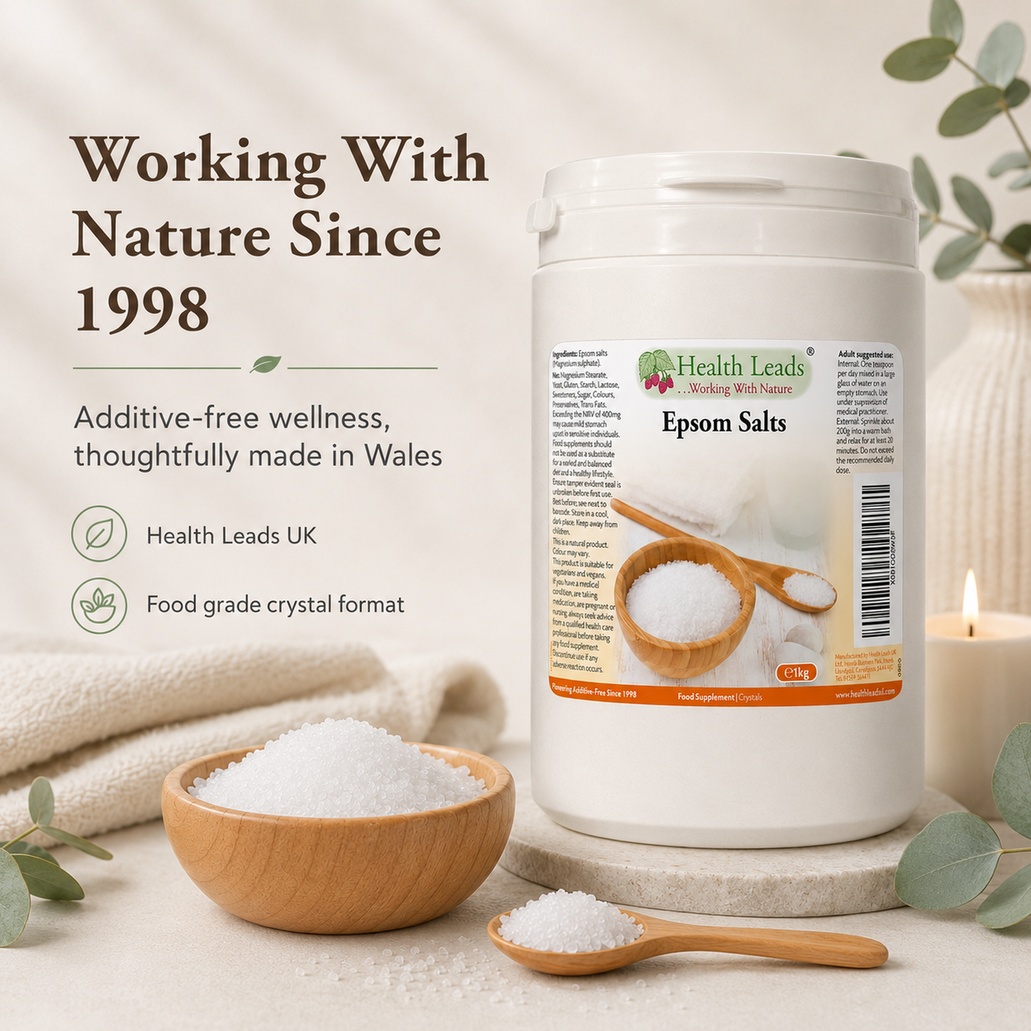 Epsom Salts (Food Grade) 1kg