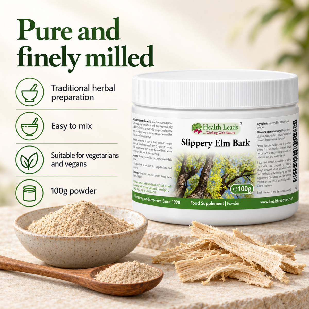 Slippery Elm Powder 100g