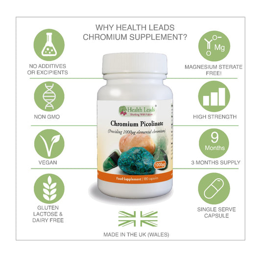 Chromium Picolinate 1000mcg x 180 capsules
