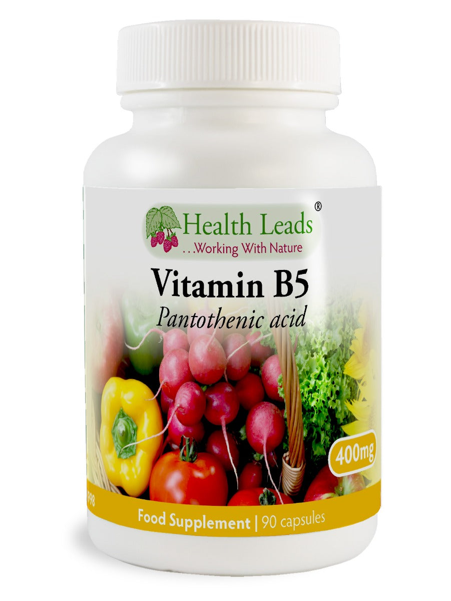 Vitamin B5 (Pantothenic Acid) 400mg x 90 capsules