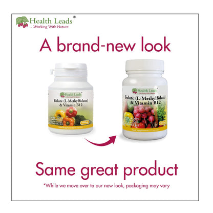 Folate 500mcg & Vitamin B12 500mcg x 90 capsules