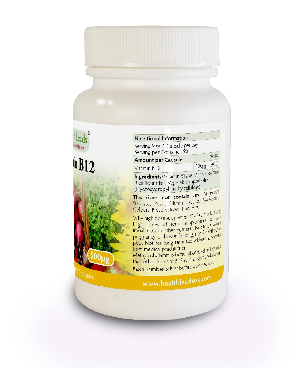 Vitamin B12 (Methylcobalamin) 500mcg