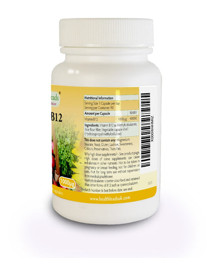 Vitamin B12 (Methylcobalamin) 1000mcg