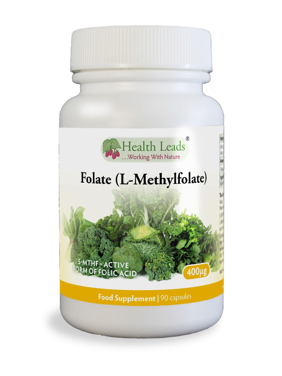 Folate (L-Methylfolate) 400μg x 90 capsules