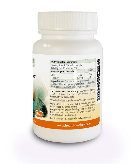 Zinc Complex 15mg x 90 capsules