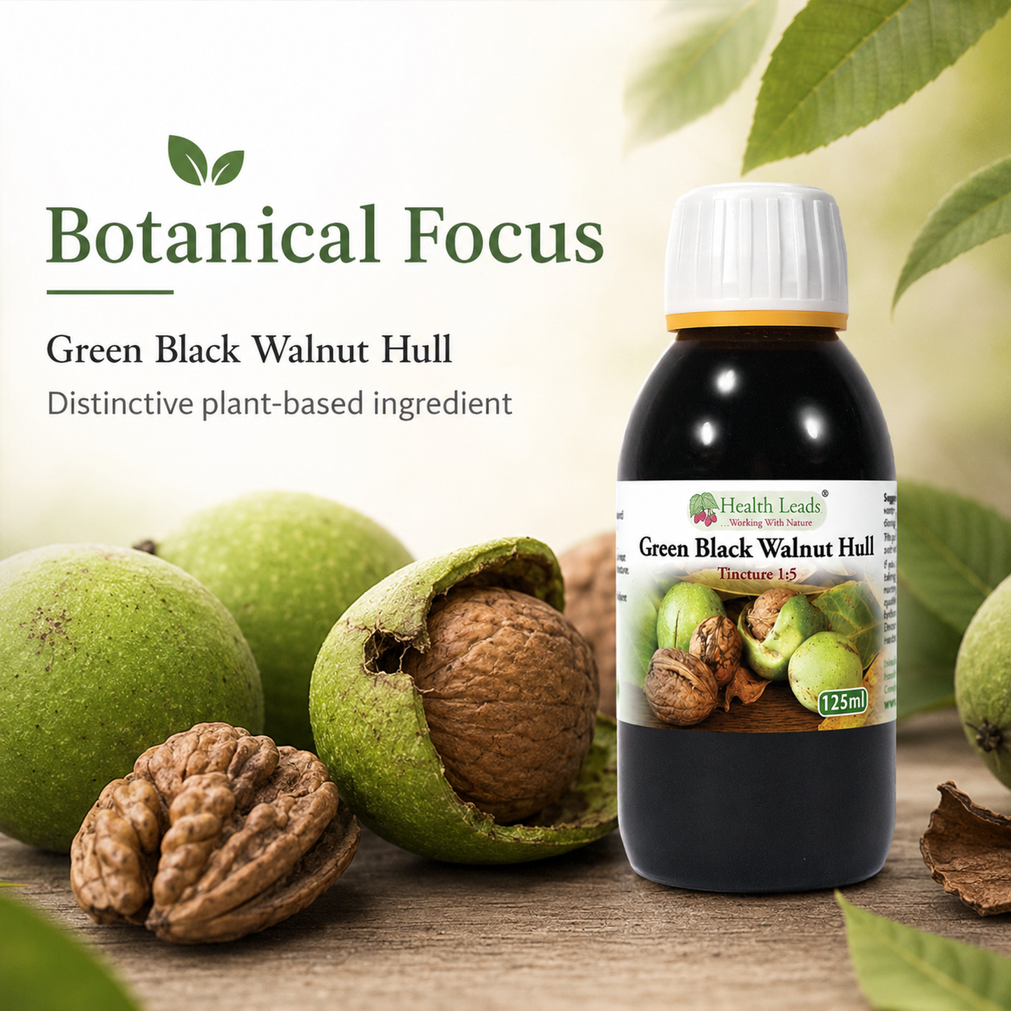 Green Black Walnut Hull 1:5 Tincture 125ml